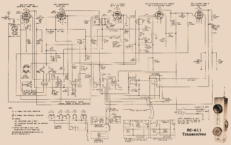 SCR-536 Schematic Diagram